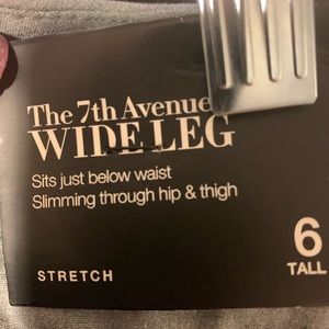 Wide leg black slacks size 6 NY&Co NWT